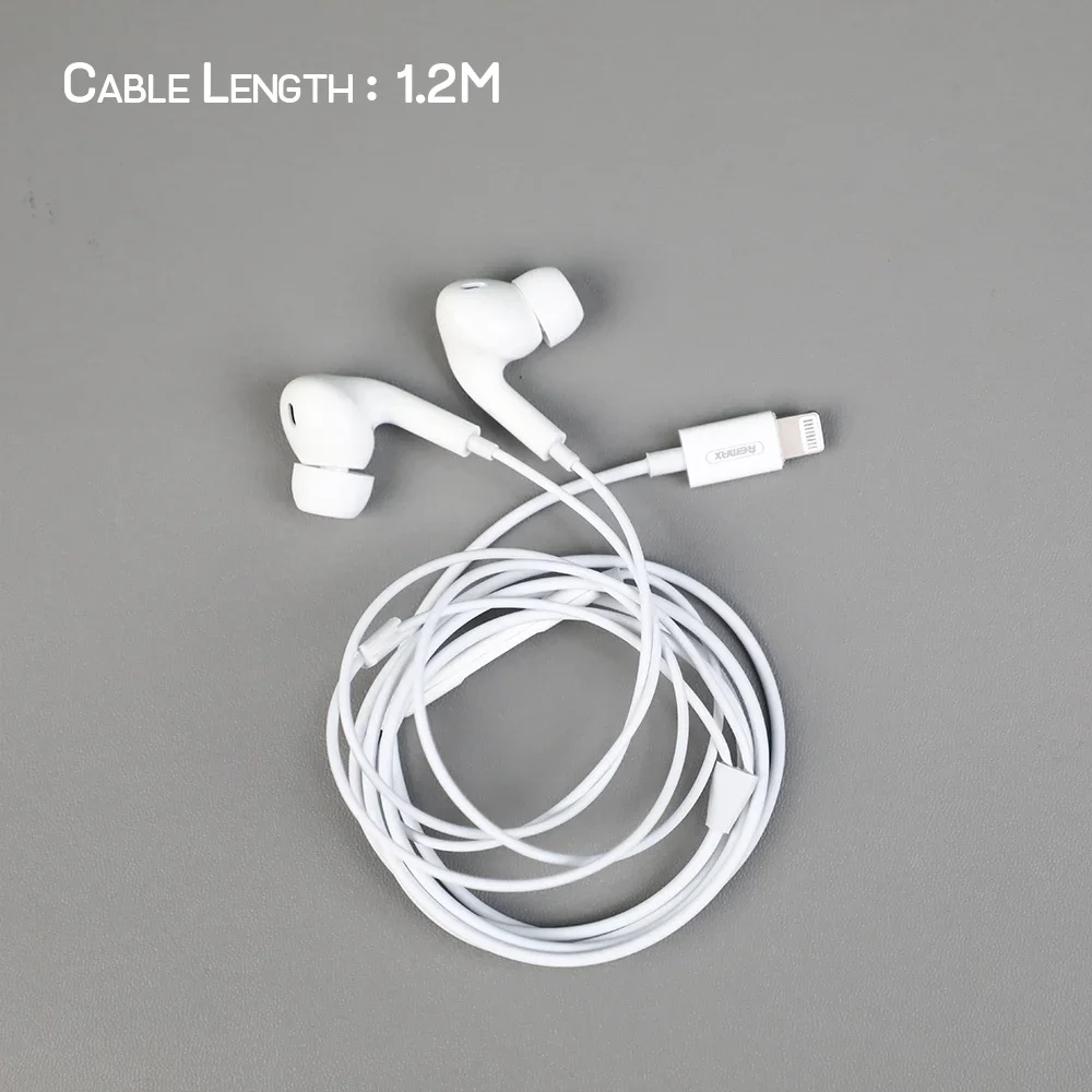 Tai Nghe Có Dây Nhét Tai Remax RM-575i Cổng iphone Dài 1.2 Mét  - Hàng Chính Hãng