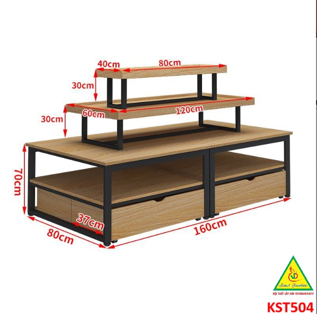 Kệ trưng bày sản phẩm, hàng hóa , kệ siêu thị , cửa hàng KST504 - NỘI THẤT LẮP RÁP VIENDONGADV