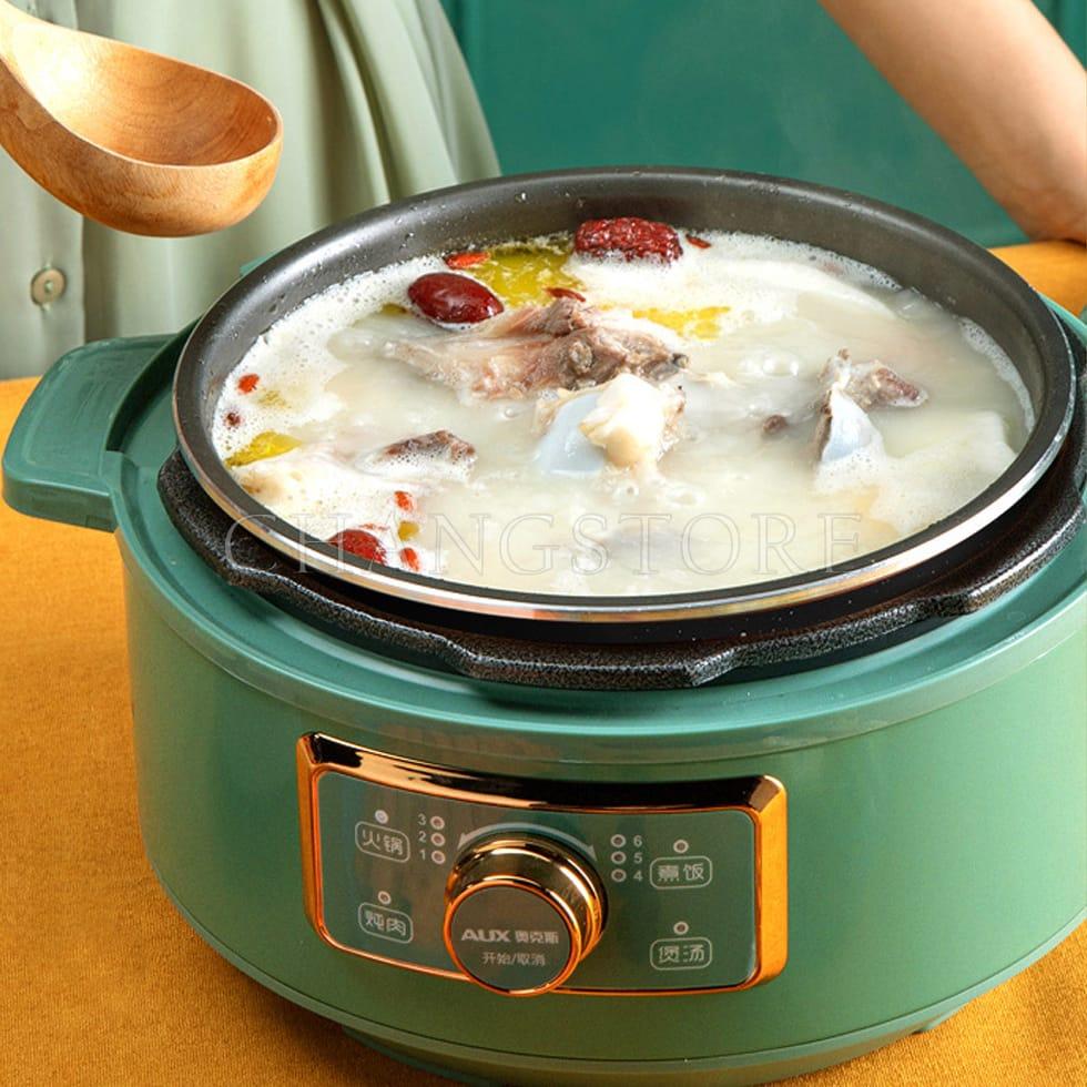 Nồi Áp Suất Nội Địa Trung Đa Chức Năng 3L Nấu Lẩu, Nấu Cơm, Hầm, Nấu Soup, Chiên, Xào