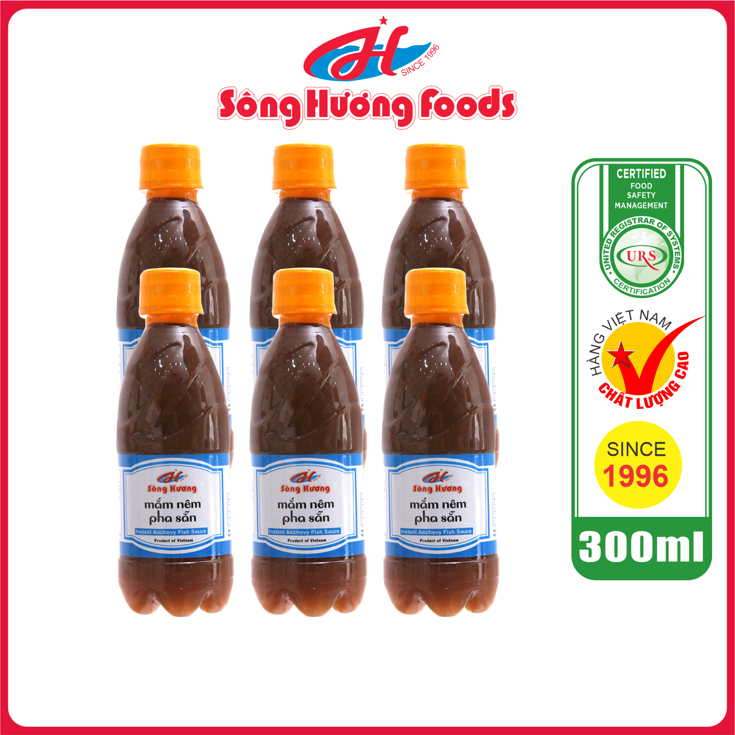 6 Chai Mắm Nêm Pha Sẵn Sông Hương Foods Chai 300ml