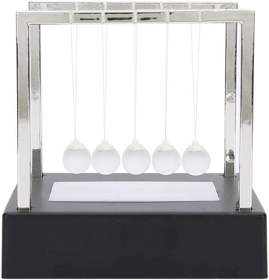 Bóng cân bằng nôi Newton cổ điển Đèn LED Con lắc nhẹ Bóng cân bằng kim loại