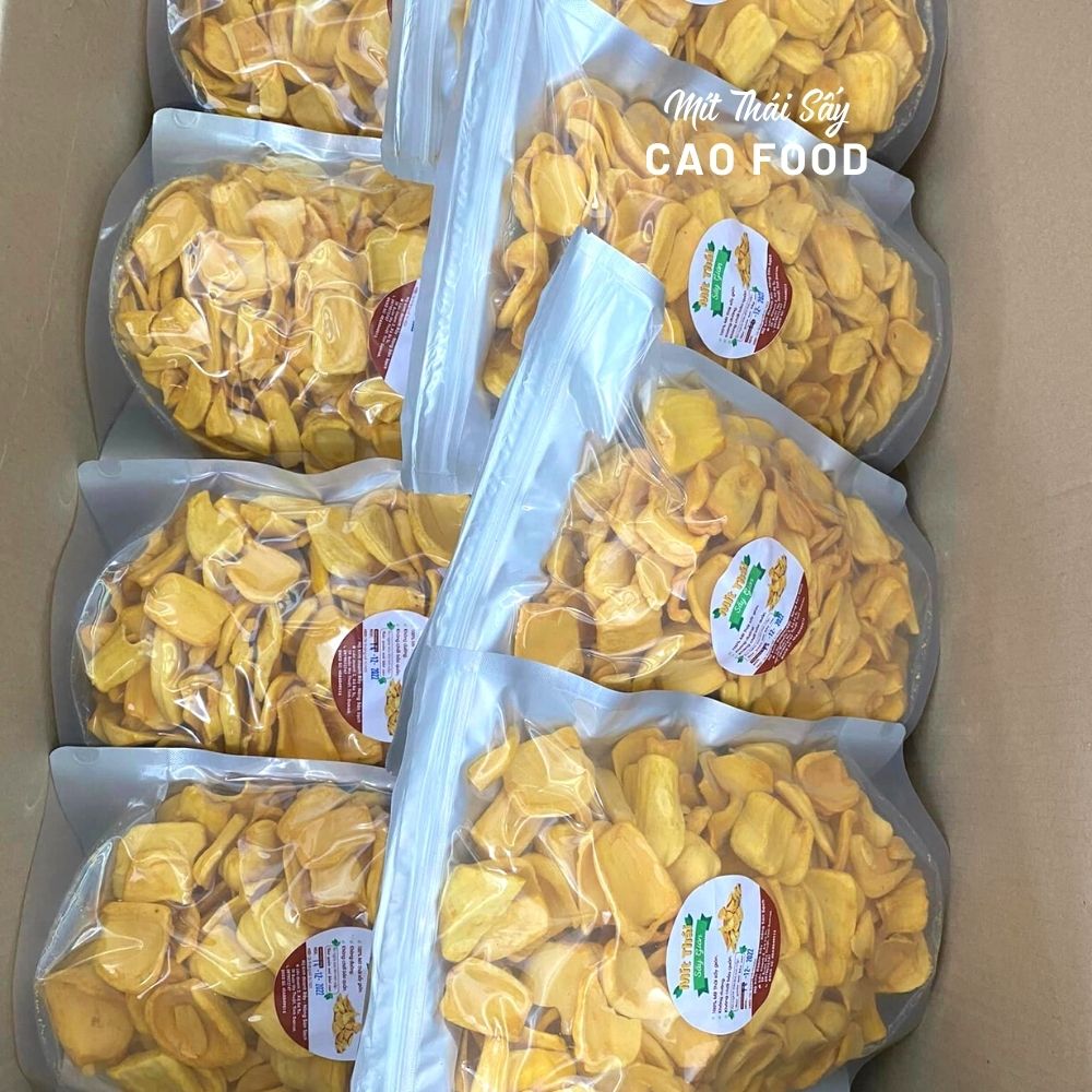 Mít thái sấy giòn CAO Food từ mít Thái tự nhiên 100% sấy giòn công nghệ cao, chất lượng ăn là ghiền!