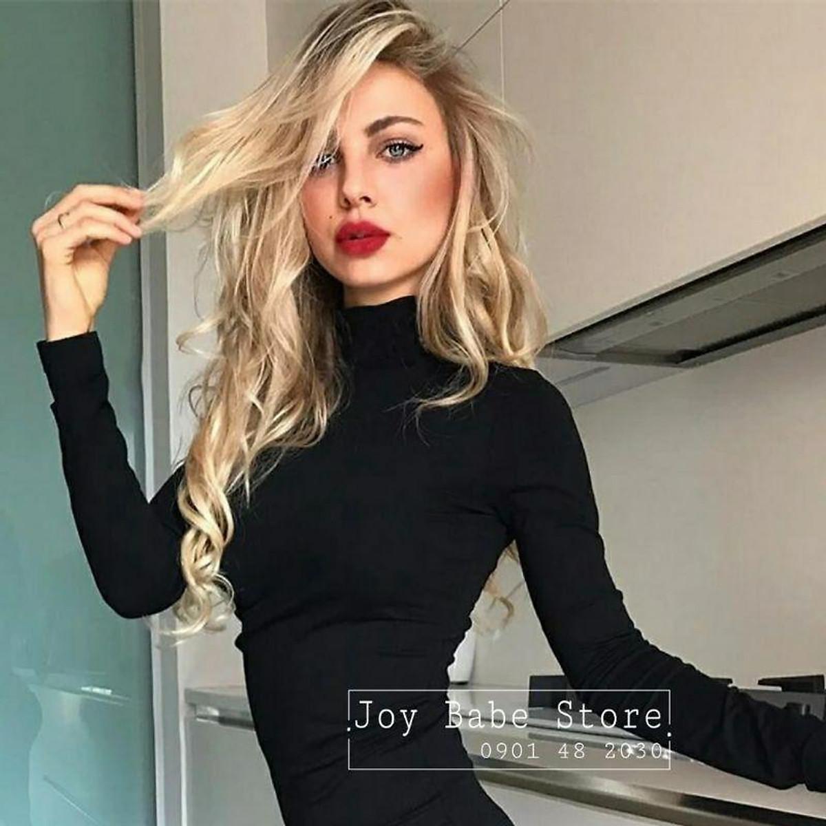 ÁO CỔ LỌ CO GIÃN 4 CHIỀU - ĐƯỢC GIẶT MÁY - ÁO THUN KIỂU THU ĐÔNG CỔ TRỤ HOT GIRL TRƠN BASIC ÔM BODY