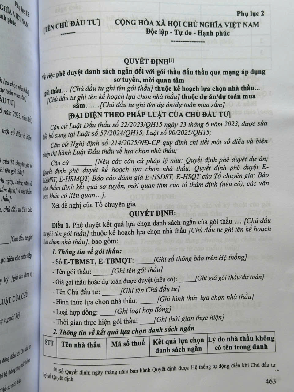 Sách Luật Đấu Thầu - Hệ Thống Các Nghị Định Quy Định Chi Tiết Và Biện Pháp Thi Hành - V2647T