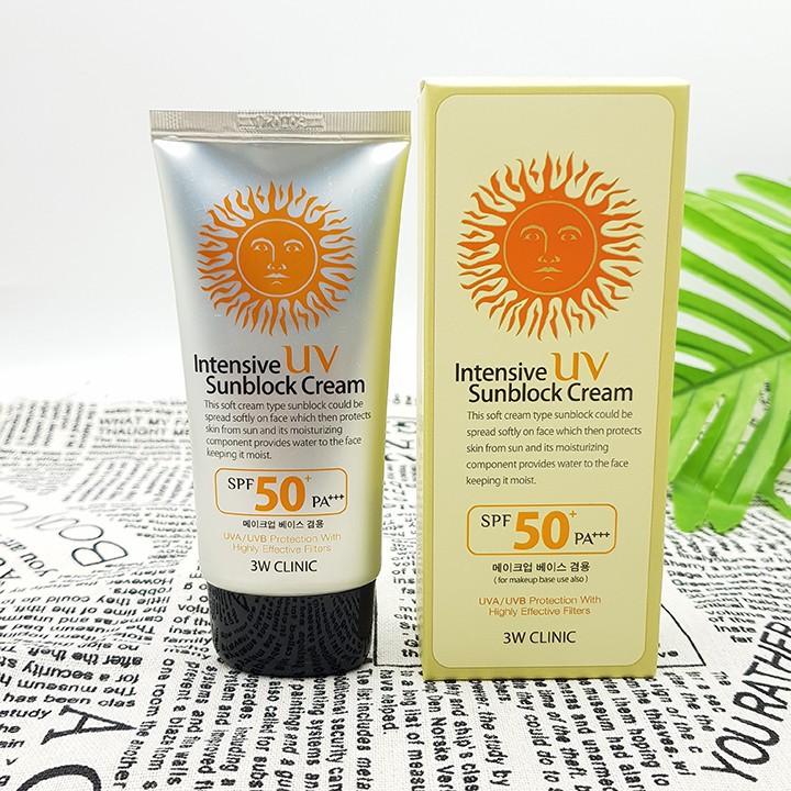 Kem chống nắng SUN BLOCK 3W CLINIC Hàn Quốc 70ml