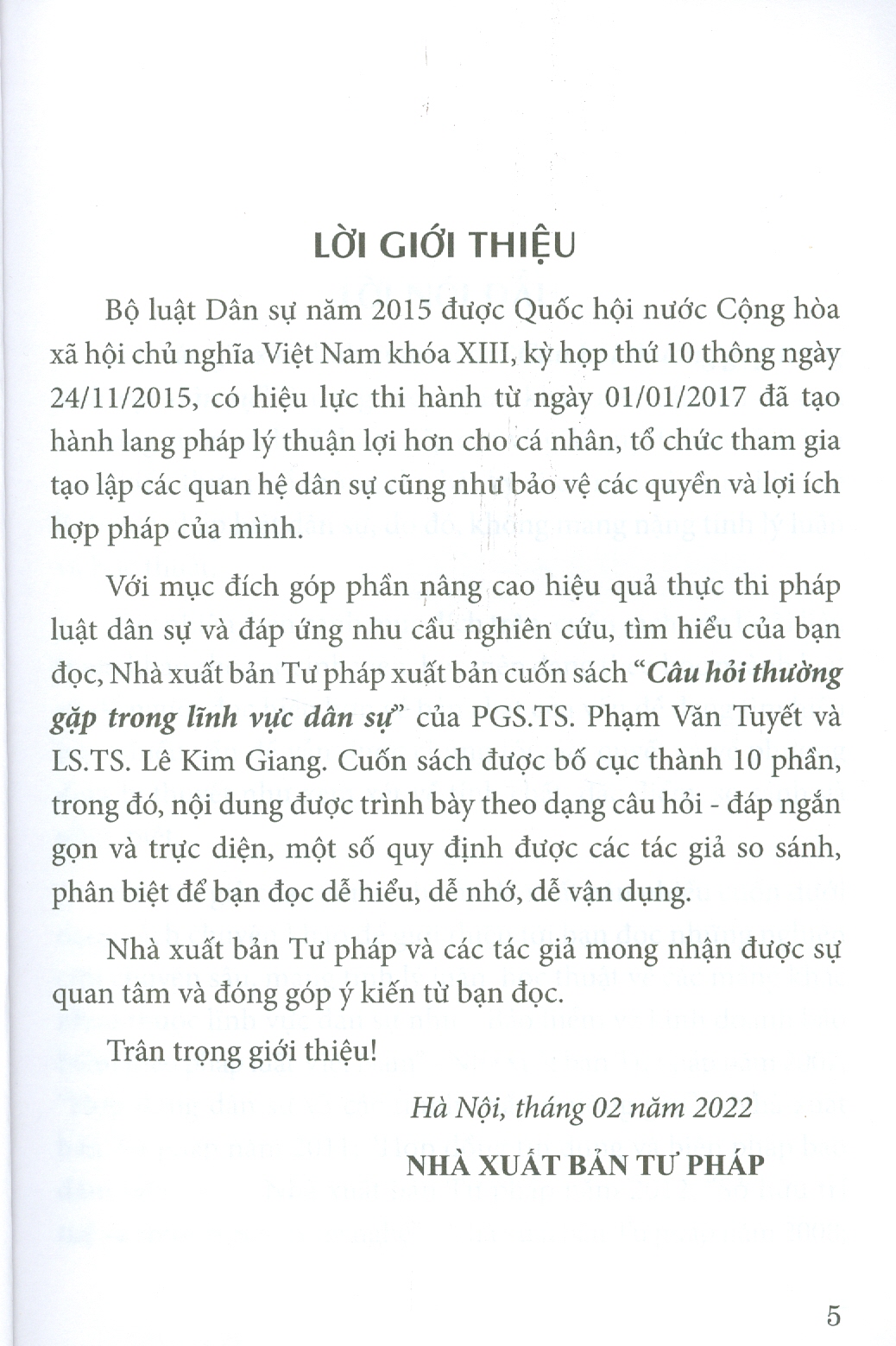 Câu Hỏi Thường Gặp Trong Lĩnh Vực Dân Sự