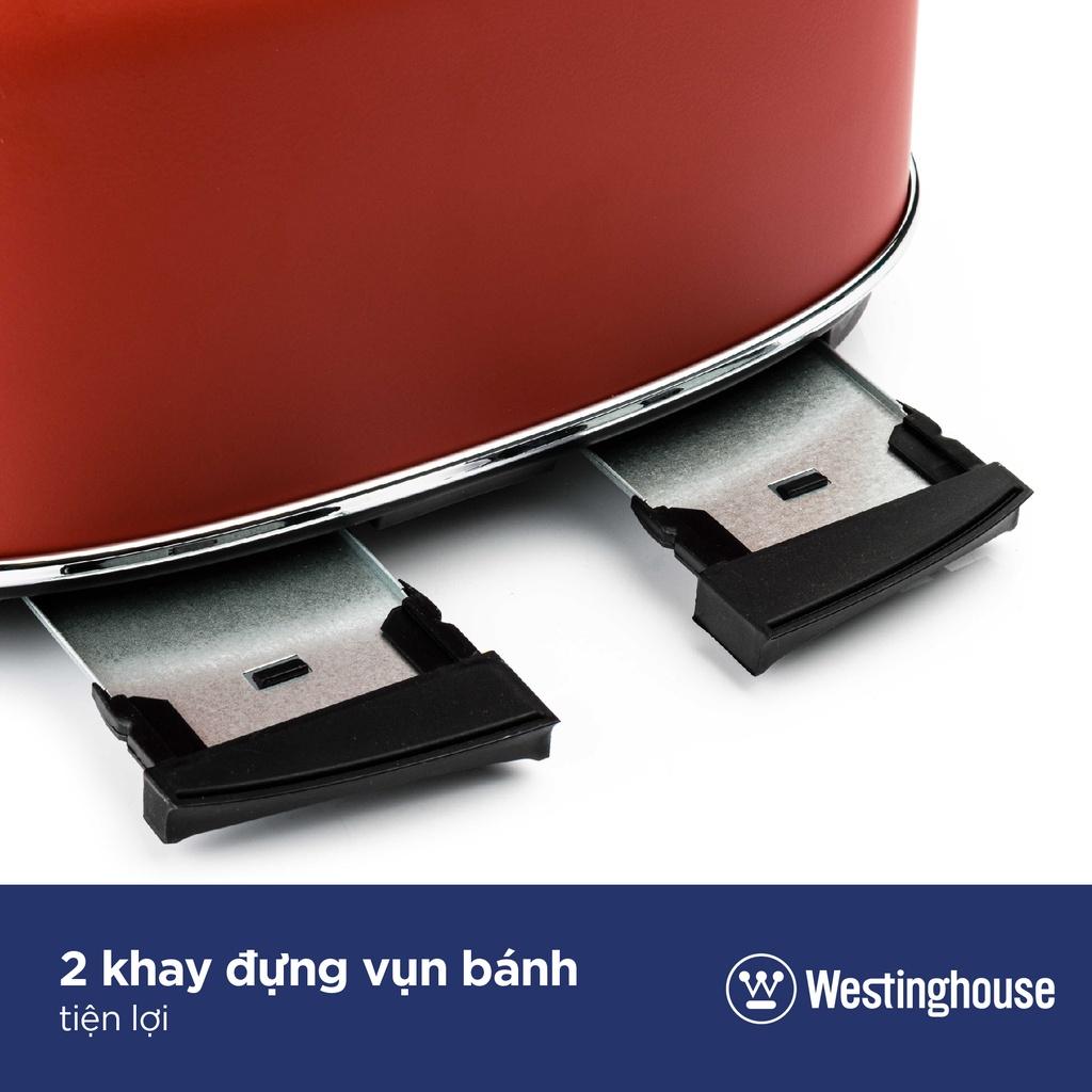 Máy Nướng Bánh Mì Sandwich 4 Lát Westinghouse WKTTB809, 4 Khe Nướng, 6 Chế Độ Nướng, Nhập Mỹ, BH 12 Tháng