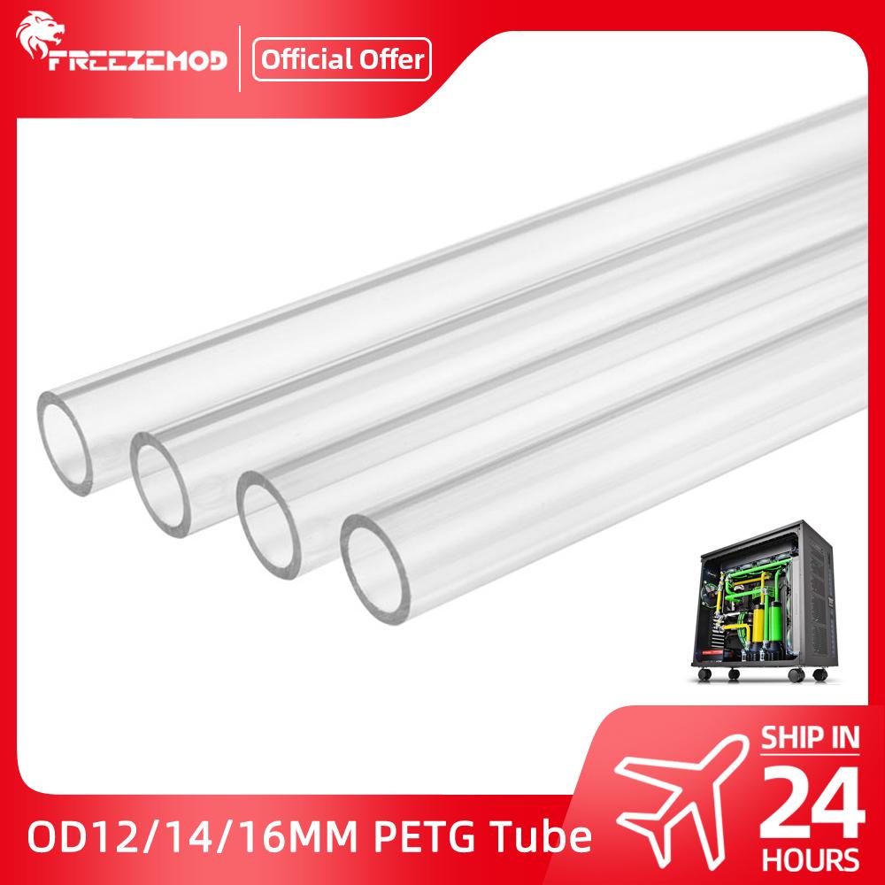 Freezemod 50CM PETG Ống Transperant Cứng Ống OD12/14/16Mm Nước Làm Mát Chất Lượng Cao Siêu PMMA Làm Mát Bằng Chất Lỏng Vòng Linh Hoạt