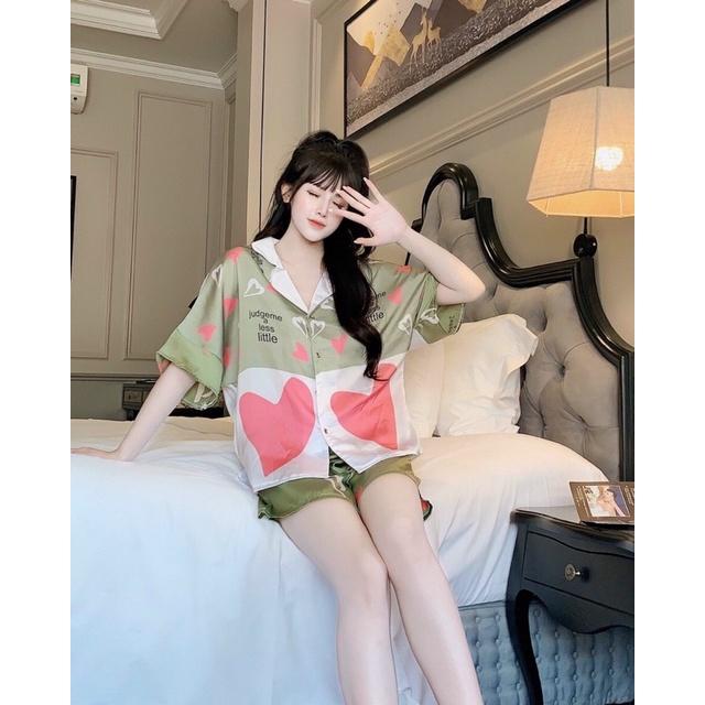 Bộ lụa SATIN Cao Cấp cho nữ giao mẫu ngẫu nhiên