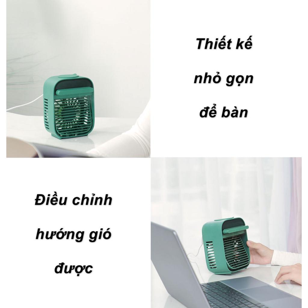 Quạt Hơi Nước Mini Để Bàn Nesugar Green