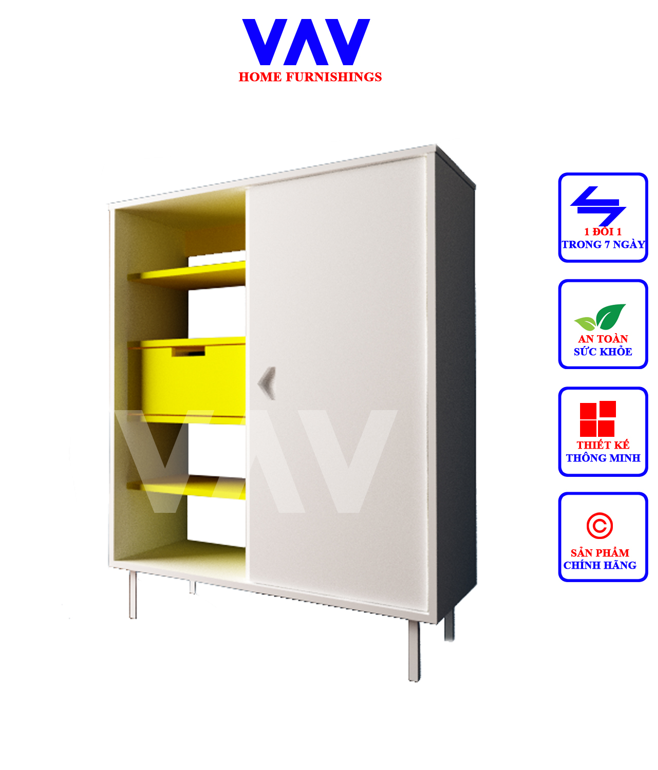 Tủ giầy gỗ cánh trượt