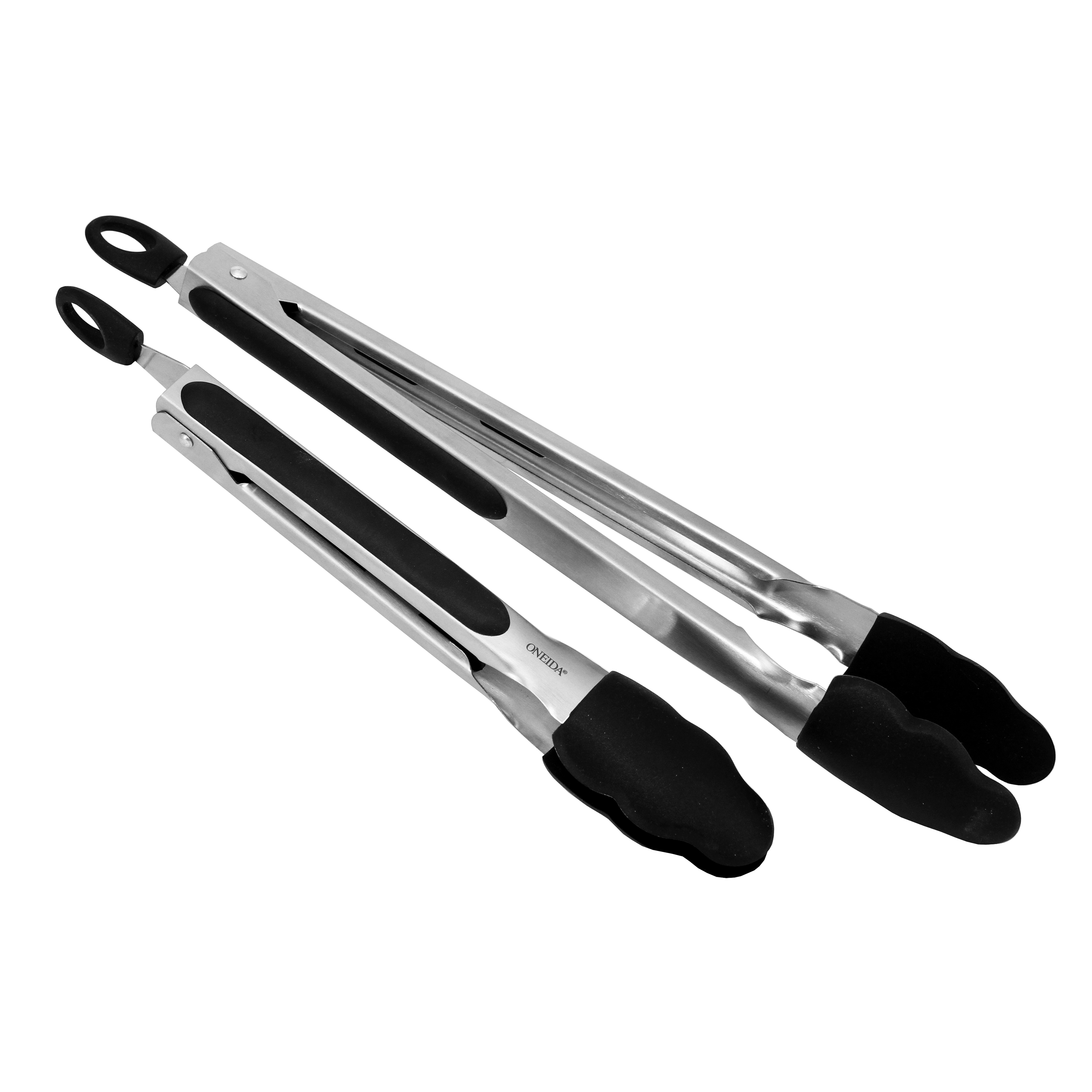 Kẹp Thịt Nướng BBQ Gắp Thức Ăn Inox Đầu Silicon Chịu Nóng 262 Độ C, Dài 23 cm An Toàn Nồi Chảo Chống Dính Update USA