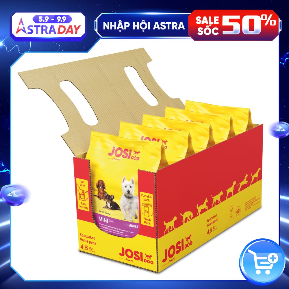 Combo 5 Gói Thức Ăn Chó Trưởng Thành Các Giống Chó Size Nhỏ - Josera JosiDog Mini 900G