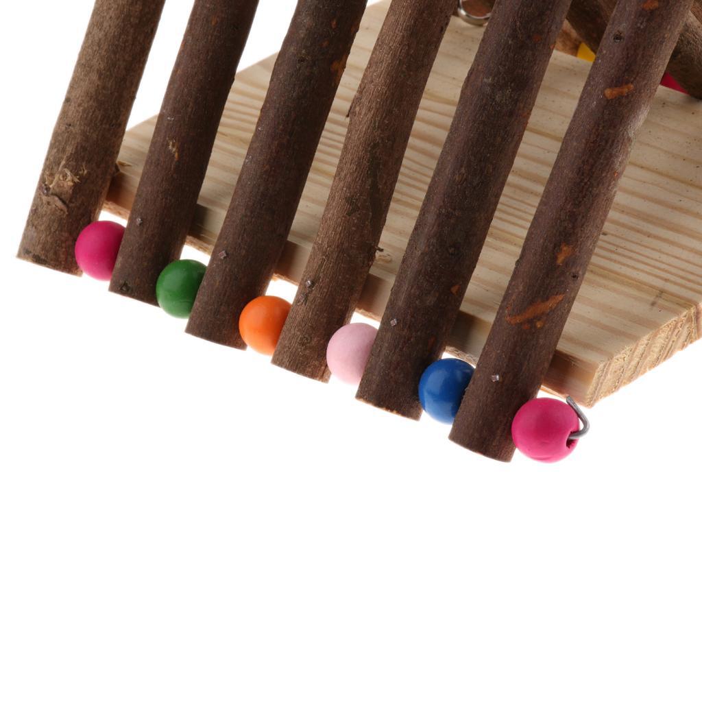 Hamster Swing Wooden Toy Hammock Small Animal Platform Animal Cage Toy