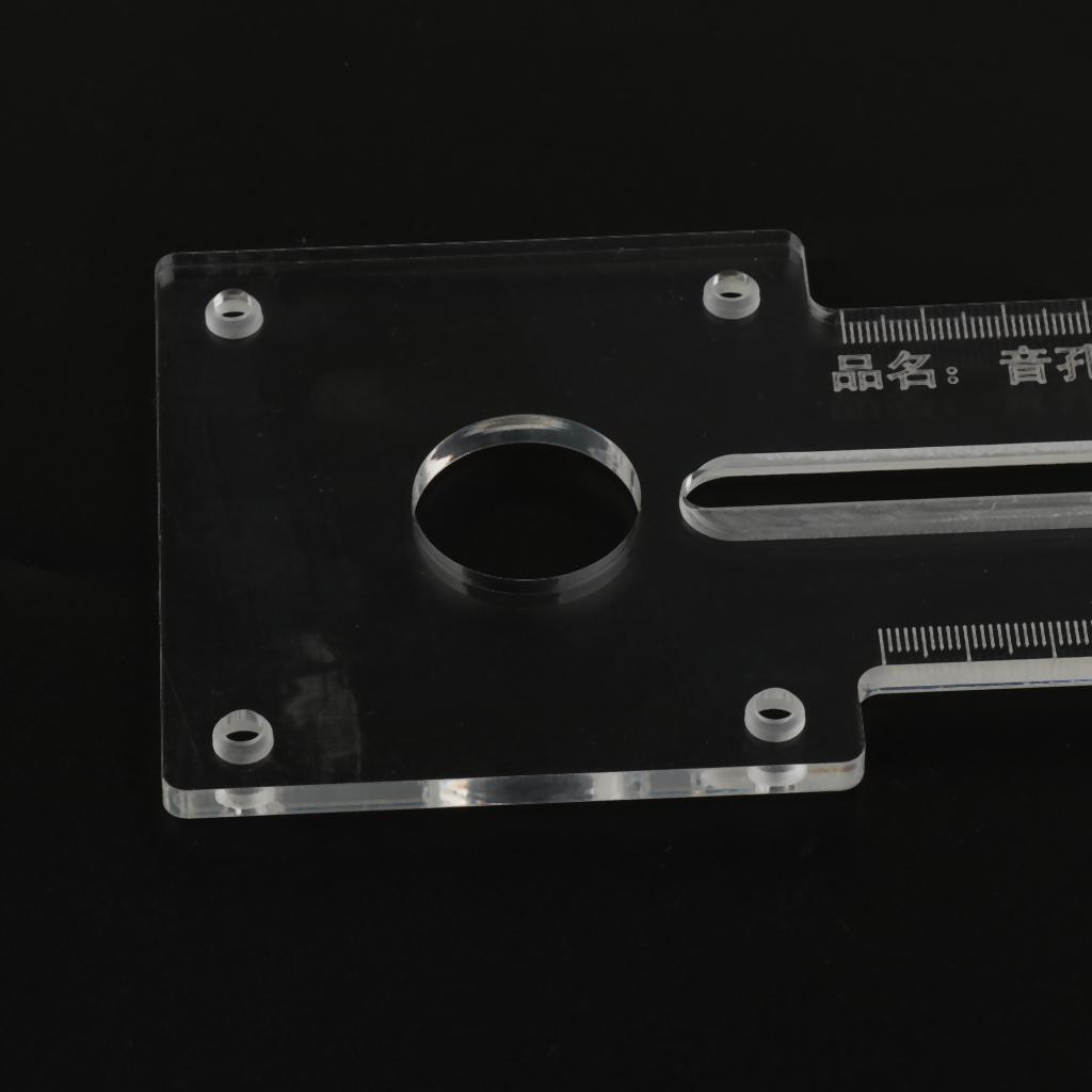 Transparent Guitar Auxiliary Template for Guitar Soundhole Making Production