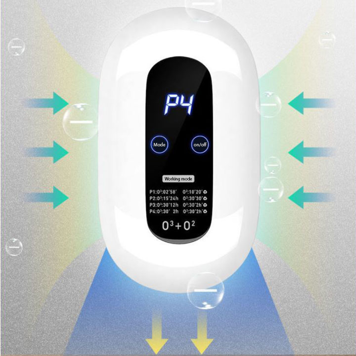 Máy khử mùi mini công nghệ Ozone 4 chế độ