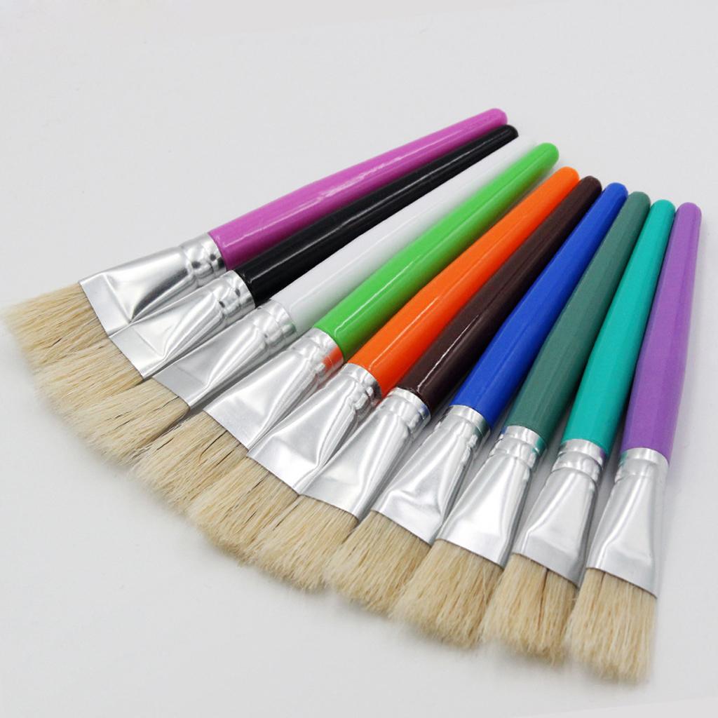 10/20Pcs Kids Artist Paint Brushes for Watercolor Oil Acrylic Painting Arts Tool