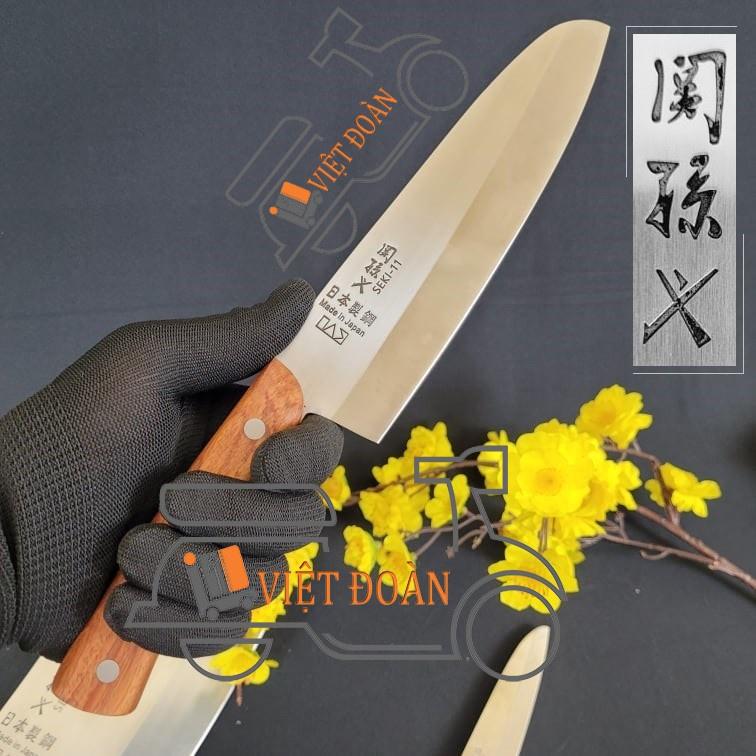 DAO SEKI KAI NHẬT BẢN - Phiên bản KAI ĐẶC BIỆT mẫu MỚI. Cán gỗ 100% tự nhiên. Dao Chặt xương Seki, Dao Thái thịt dao gọt