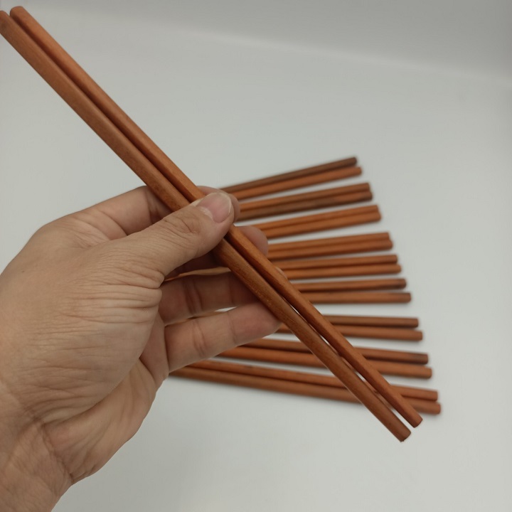 Gói 10 Đôi Đũa Gỗ Tự Nhiên Màu Cánh Gián Chống Mốc Dễ Gắp
