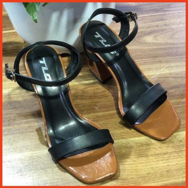 TLG Sandal cao gót nữ da cao cấp hot trend 2020 trẻ trung năng động 21283