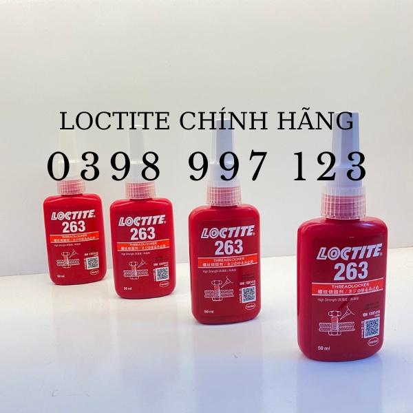 Keo dán khóa ren 263 ,chống rung xoay ốc vít, Loctite 263 - 50ml