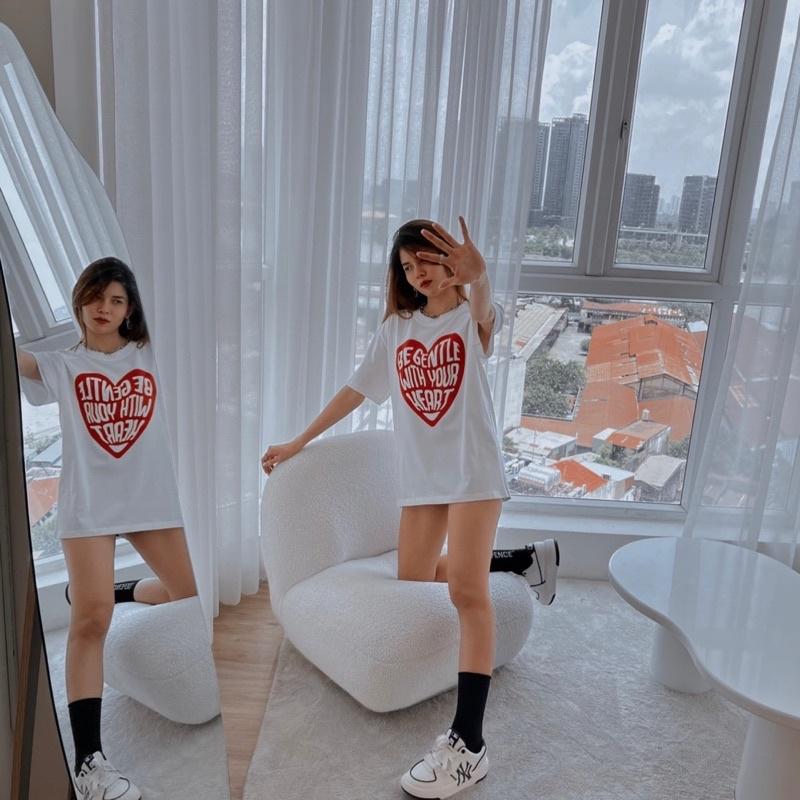 Áo thun ALTHOUGH form unisex, chất vải Cotton 100% thoáng mát