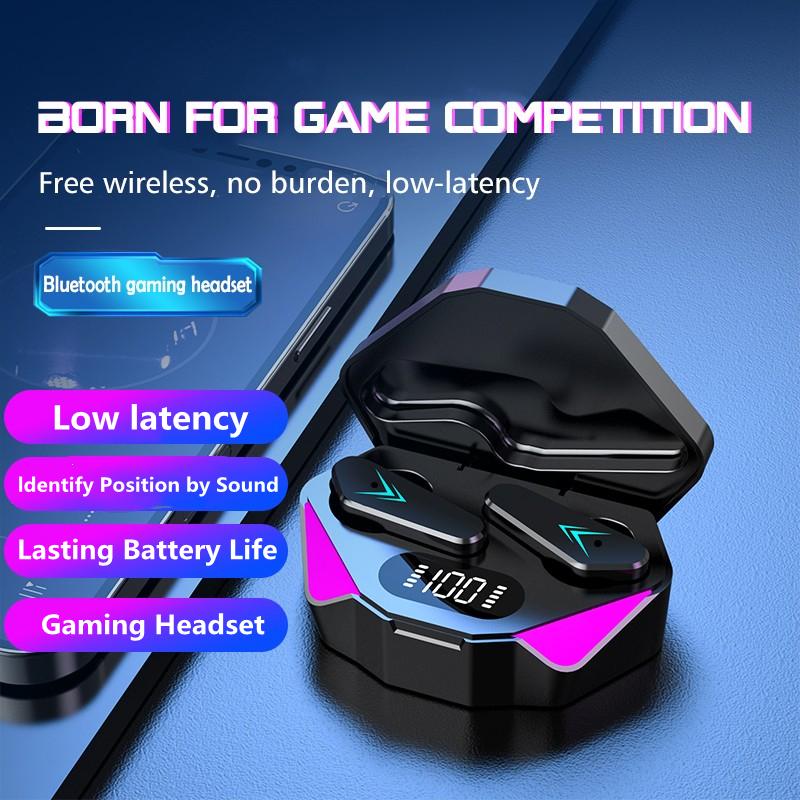 TWS Bluetooth Tai Nghe Nhét Tai Có Micro Thể Thao Tai Màn Hình Hiển Thị Đèn LED Không Dây Tai Nghe HiFi Stereo Tai Nghe Nhét Tai Tai Nghe Chơi Game