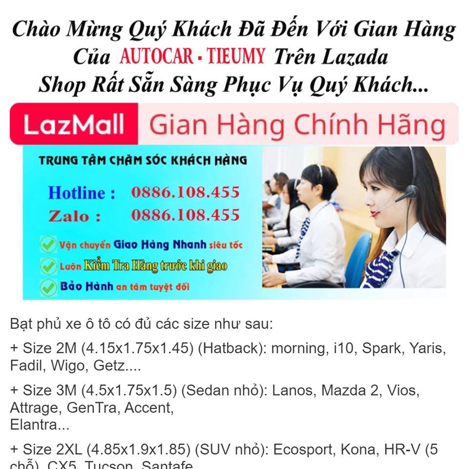 Bạt Phủ Xe Ô Tô KIA Morning, Soluto, Cerato, Seltos, K3, Rondo, Optima, Sorento, Sedona, có phản quang