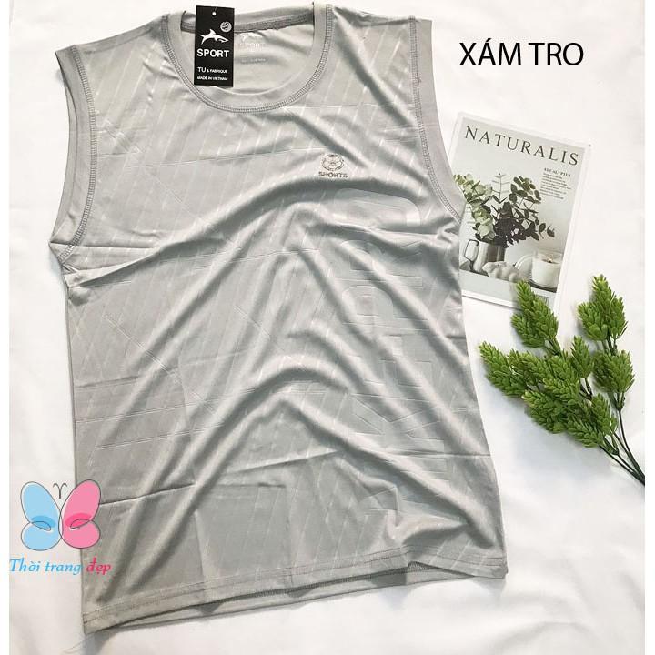 Áo thun Nam Sát Nách Size từ 43-85kg thun lạnh mềm mát - AN40