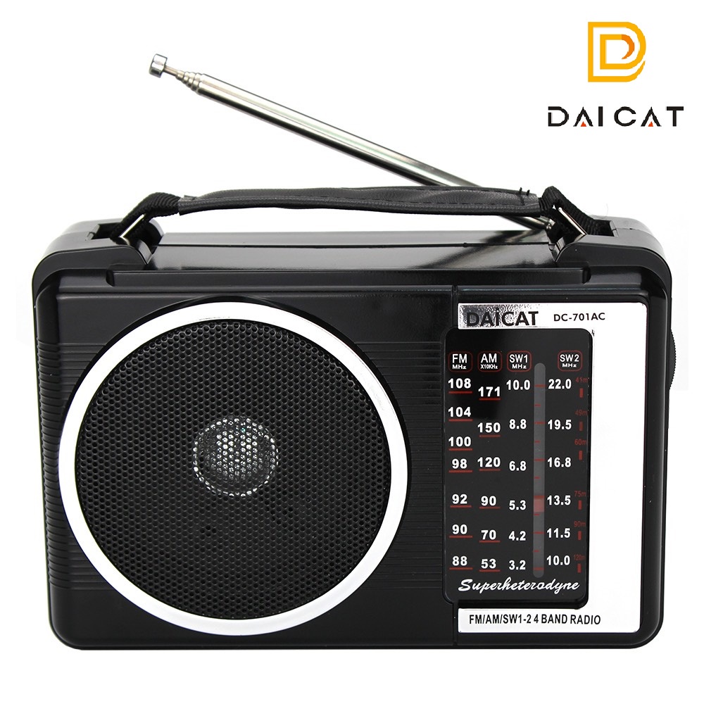 Đài Radio DAICAT DC-701 Đài FM cho người cao tuổi- Hàng Chính Hãng