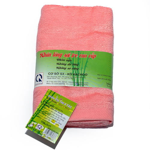 Khăn mặt sợi tre - Thương hiệu KACHOO 30x50cm giao màu ngẫu nhiên