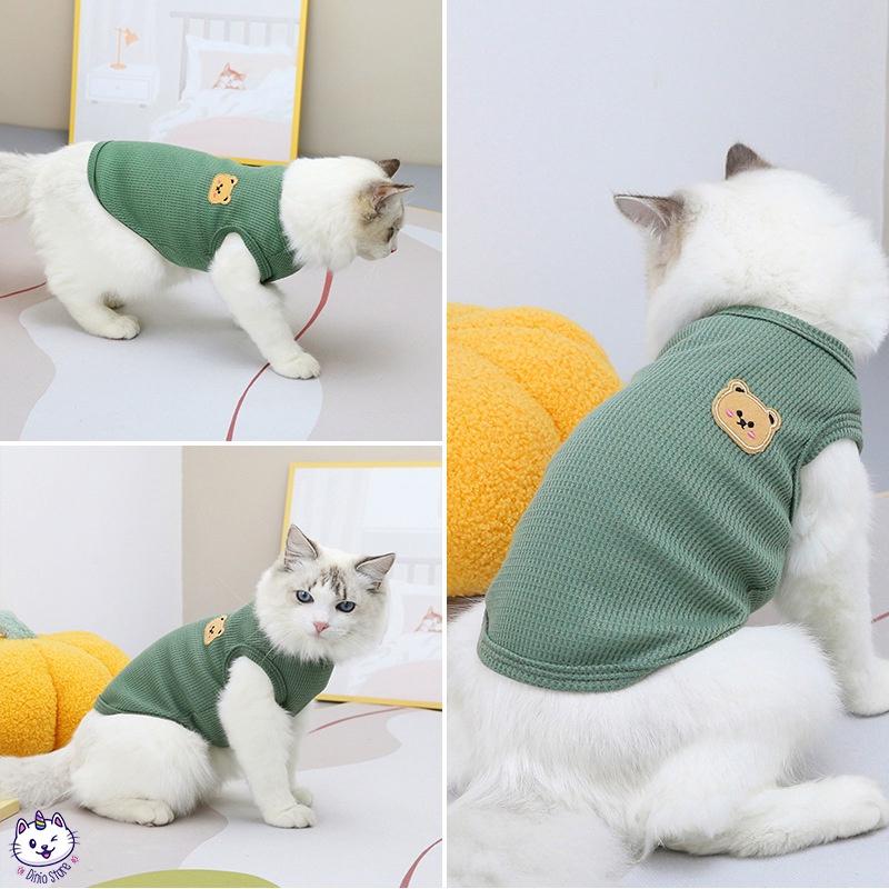 [gift] Áo cho chó mèo Richell Nhật Bản gắn hình gấu dễ thương (màu ngẫu nhiên) | Pet
