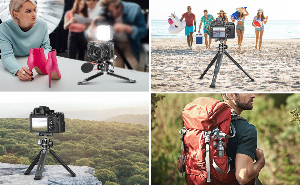 ULANZI MT-24, Chân Tripod tích hợp Ballhead xoay 360° cho máy ảnh - Hàng Chính Hãng