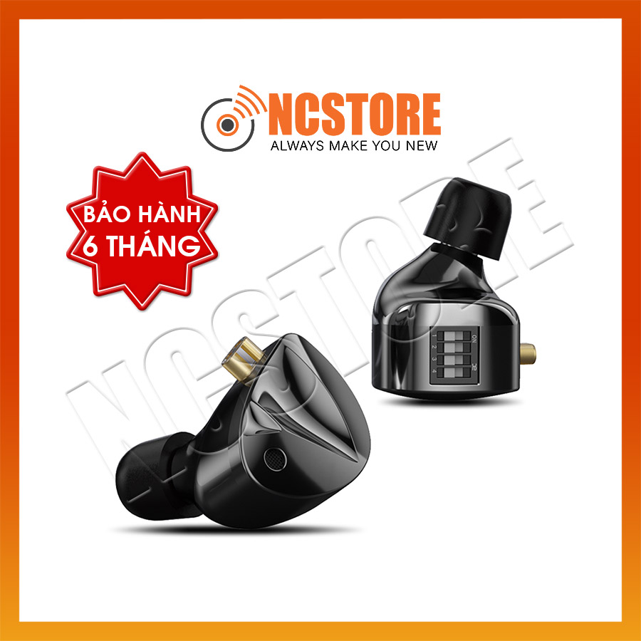 Tai nghe KZ D-FI inear hifi | Hàng chính hãng | NGHE TẠP | Chỉnh 4 Cấp Độ | 16 kiểu âm | Có Mic | Dynamic Driver 10mm