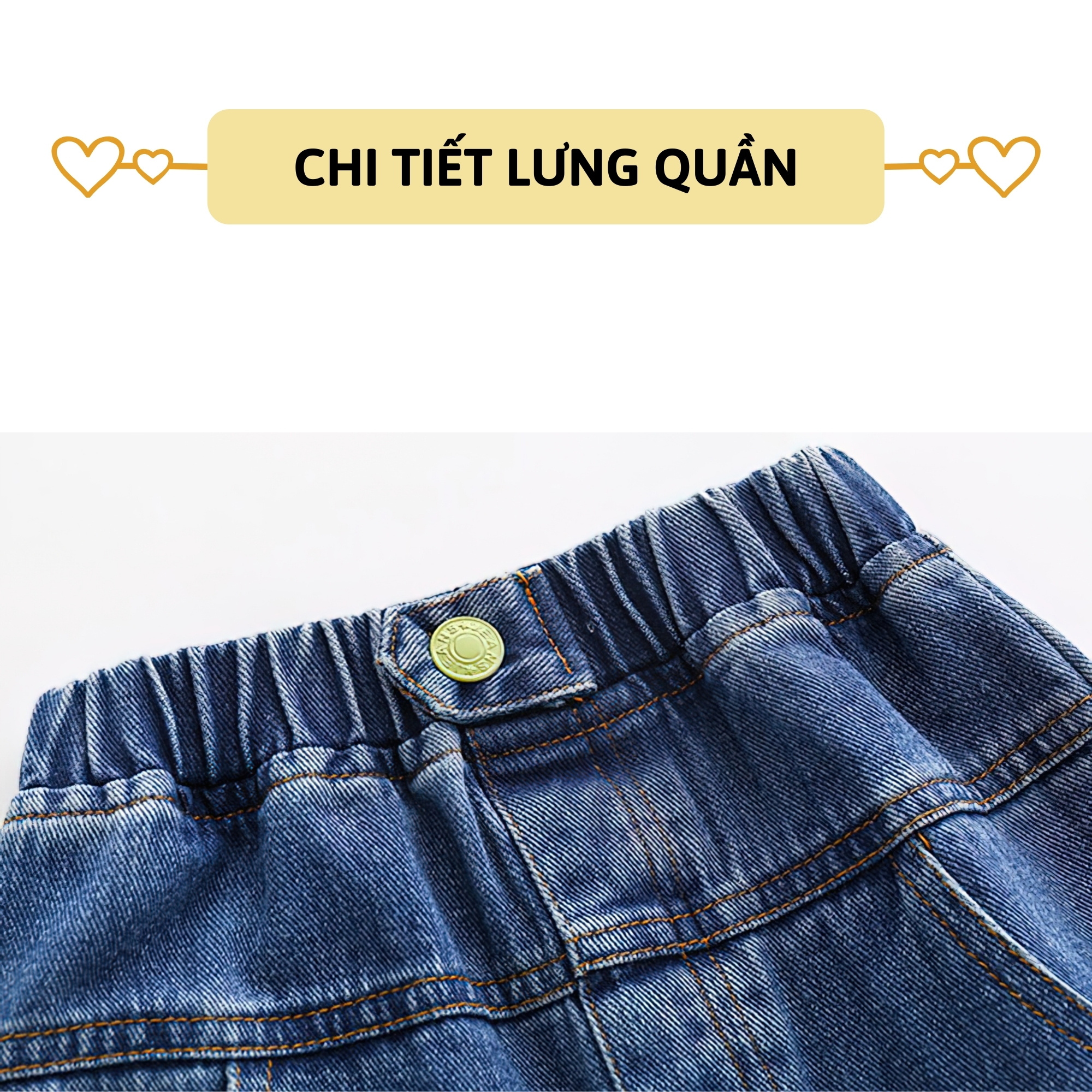 Quần short jean bé trai 27Kids WELLKIDS Quần đùi bò mềm lưng chun nam cho trẻ từ 2-8 tuổi BSJE1