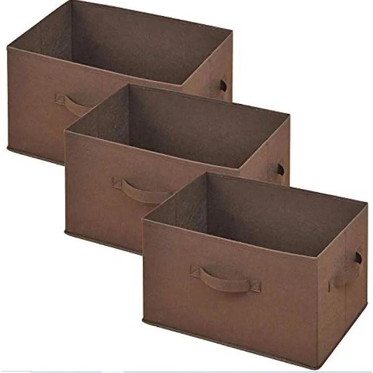 Bộ 3 hộp đựng đồ đa năng không nắp dododios House, vải không dệt Yamazen xuất Nhật