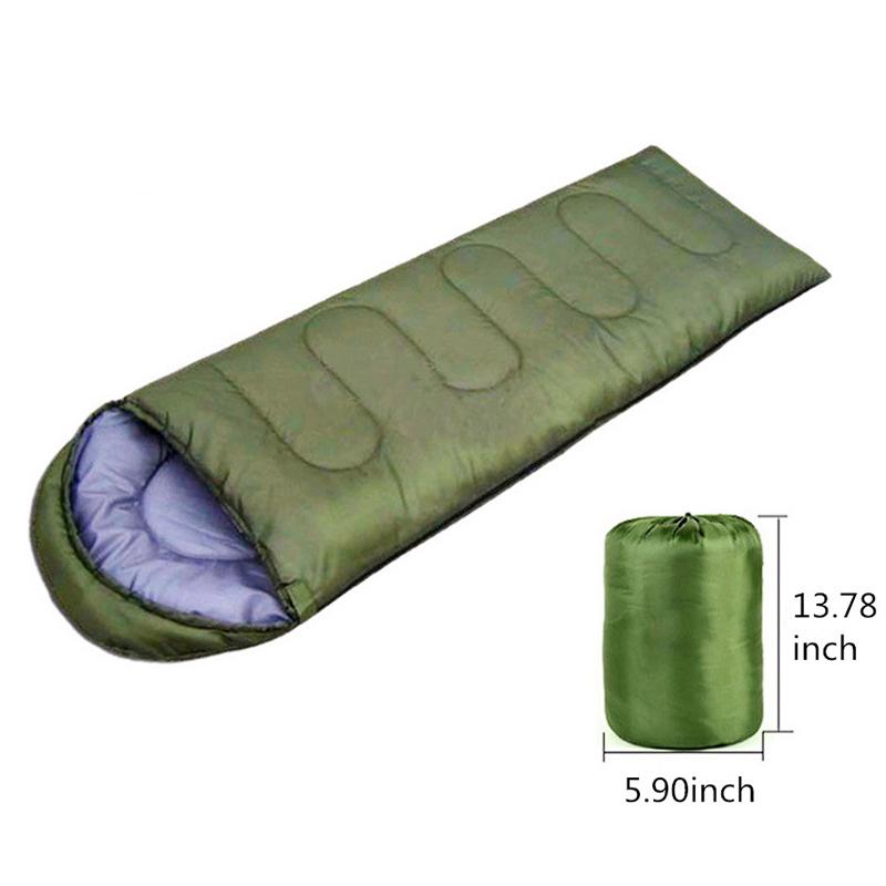 Ngoài Trời Chống Nước Túi Ngủ Cắm Trại Đi Bộ Đường Dài Bao Thư Đơn Túi Zip Chất Lượng Tốt Trại Ngủ Bánh Răng Túi Ngủ