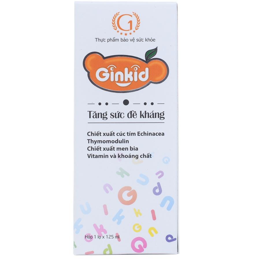 Ginkid tăng cường đề kháng 125 ml, Giảm nguy cơ mắc Bệnh đường hô hấp, Giúp phục hồi sức khỏe