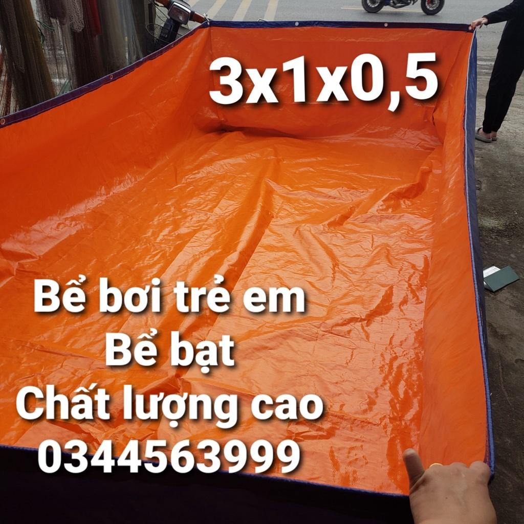 Bể bơi cho trẻ em, bạt dày cao cấp, kích thươc 2x1x0,5 - 2x1x1 - 2x2x1 - 2x2x0,5 - 3x2x1 - 3x2x0,5 - 4x2x1 - 4x2x0,5