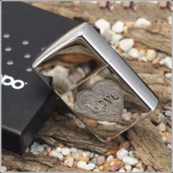 Bật Lửa Zippo Love High Polish Chrome Chính Hãng Usa