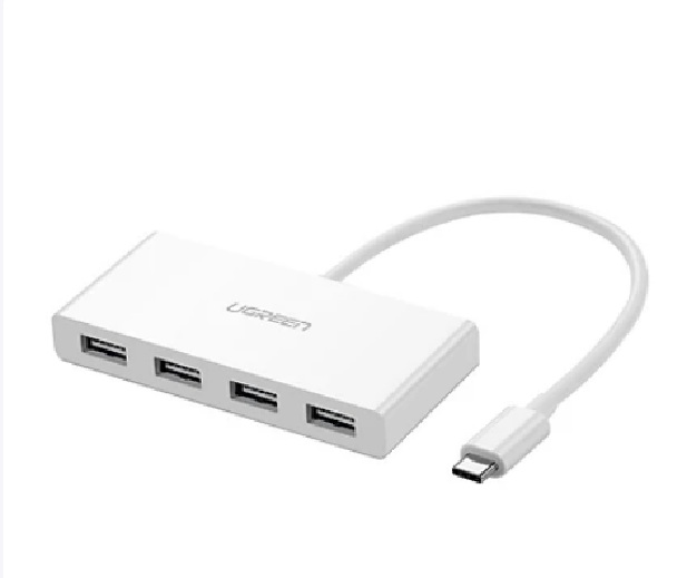 Cáp USB-C To 4 Cổng USB 3.0 Ugreen (40379) - Hàng Chính Hãng