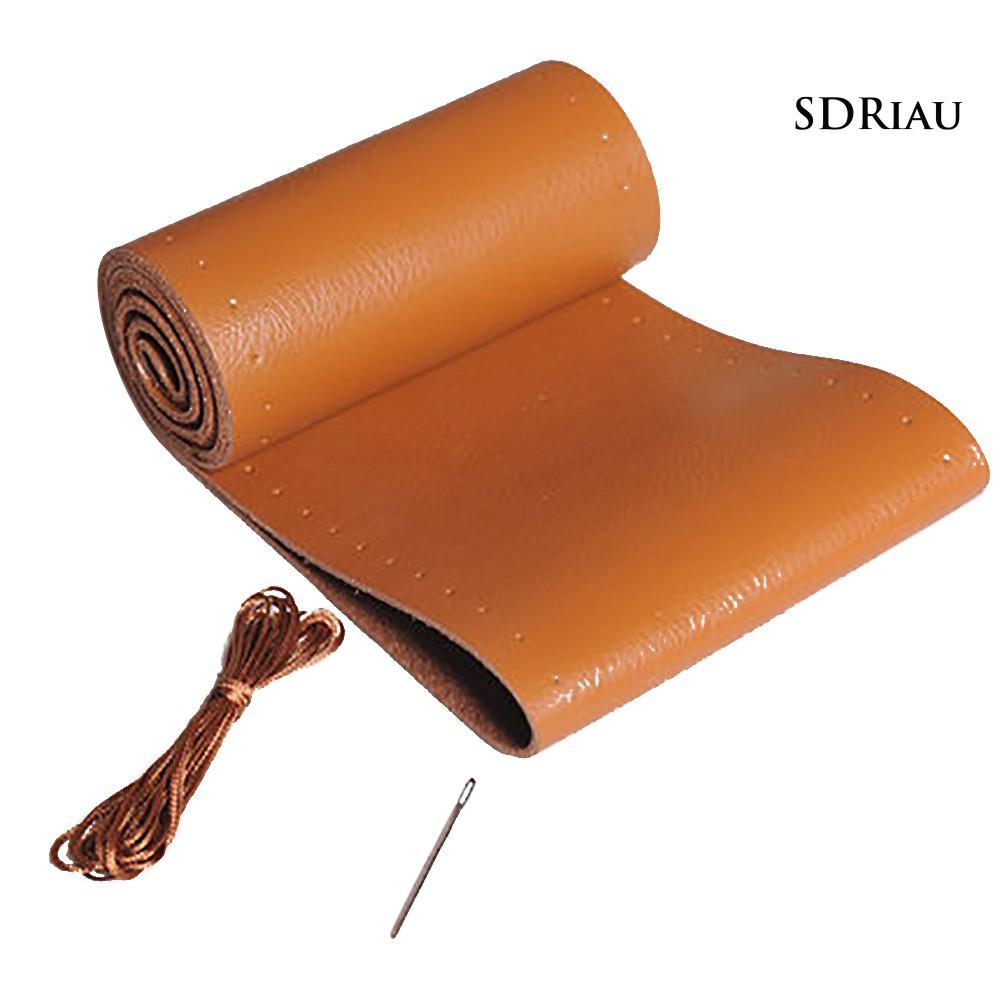 Vỏ Bọc Vô Lăng Xe Hơi Bằng Da Mềm Chống Trượt