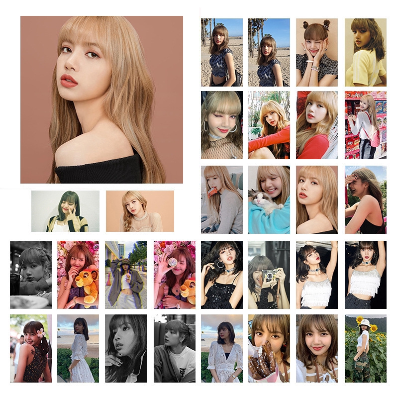 Lomo Lisa Blackpink 30 tấm chất liệu giấy cứng