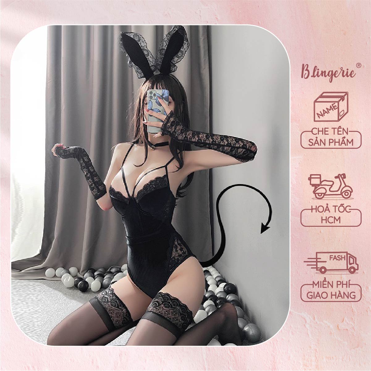 Đồ Ngủ Cosplay Nàng Bunny (Không kèm tất) - B.Lingerie