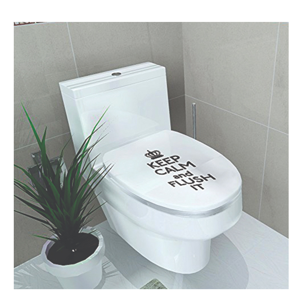 Decal Dán Nắp Bồn Cầu Chữ Keep BC11 (14 x 26 cm)