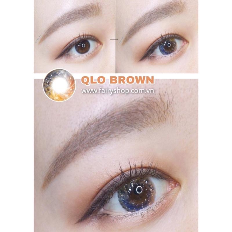 Kính Áp Tròng Qlo7 Brown 14.0mm - Kính Áp Tròng FAIRY SHOP CONTACT LENS