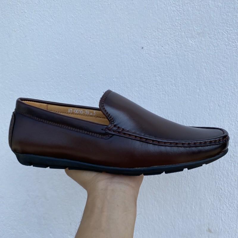 Giày lười nam, da bò cao cấp.khâu liền đế chắc chắn, size 38-43