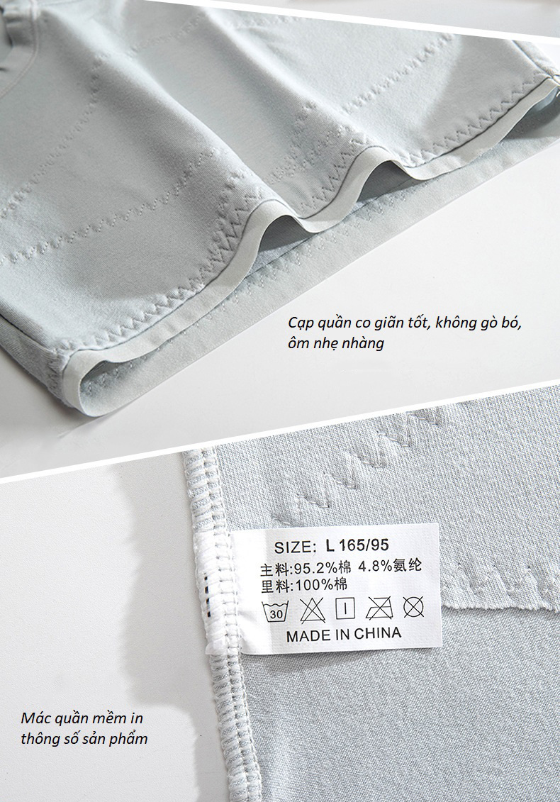Quần Lót Nữ Cạp Cao Cotton Mỏng Kháng Khuẩn Co Giãn 4 Chiều P466