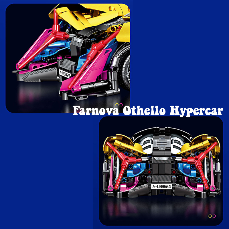 Đồ Chơi Lắp Ráp Xếp Hình Siêu Xe Điều Khiển Từ Xa Farnova Othello Hypercar 701924 Với 1096 Mảnh Chi Tiết