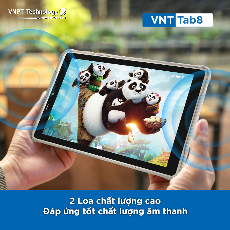 Máy tính bảng VNPT Technology VNT Tab8 Plus 8 Inch Android 11 RAM 4GB - Hàng chính hãng